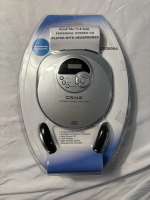 Reproductor de CD de disco compacto portátil Craig MODELO CD2808A plateado H82 Foto 1 de 4