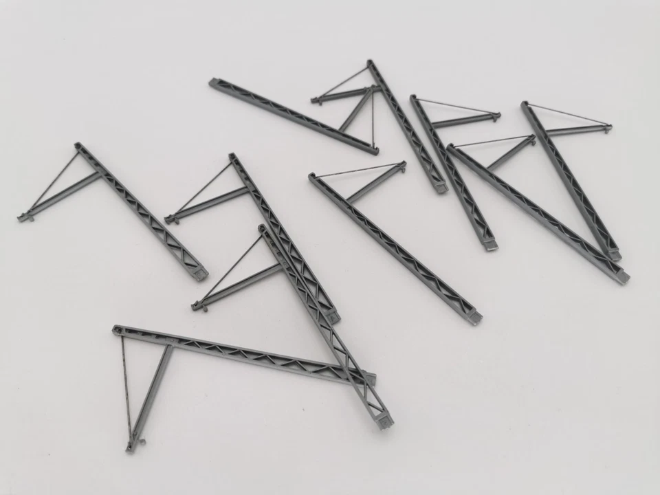 JOUEF HO DIX POTEAUX SUPPORTS DE CATÉNAIRES DÉMONTÉS SANS SOCLE - Photo 1/1