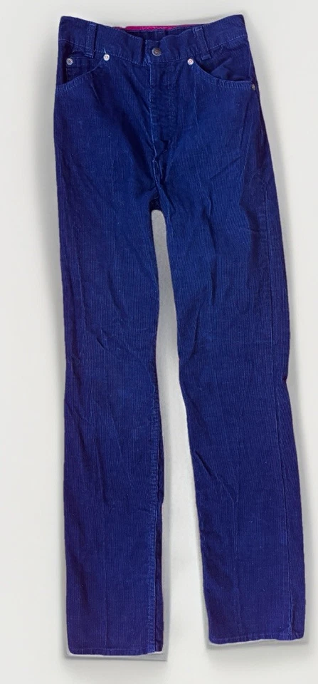 Pantalones de mezclilla Levi’s Cowgirls Favorite Garment corte bota azul marino cordones niñas 14 25x31 NOS Foto 1 de 4