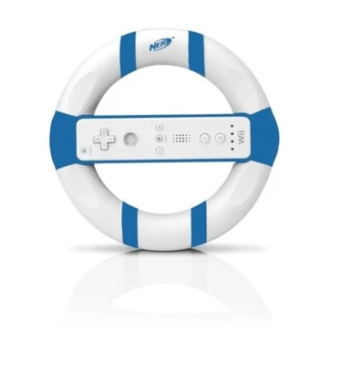 Nerf Racing Wheel Blue For Wii Super Mario Kart 5E - Image 1 of 3