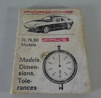 Técnica Data/Specifications Porsche 928 Modelyear 78/79/80 From 06/1980 - Imagen 1 de 3