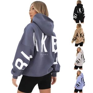 Mujeres Blakely Sudadera con Capucha Sudadera Pullover Manga Larga Sudadera con Capucha De Gran Tamaño々 - Imagen 1 de 19