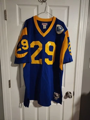 100% ПОДЛИННАЯ ФУТБОЛКА MITCHELL & NESS 1985 ERIC DICKERSON L.A RAMS размер 56 XXXL  - Изображение 1 из 4
