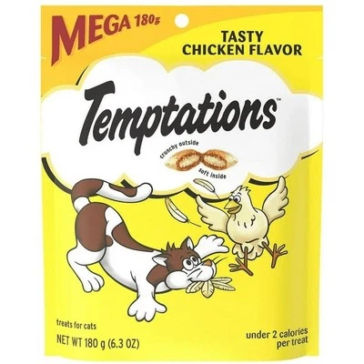 Temptations Classic Crunchy & Soft Adult Cat Treats Tasty Chicken, 6.3 oz - Image 1 of 4