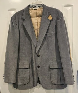 Blazer/Sport Jacket Carl Michaels Size 44 R Gray Corduroy Dry Clean Only Japan - Picture 1 of 10