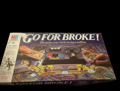 Go For Broke! Board Game Vintage 1985 MB Games Complete NEW RARE Box Damaged - Image 1 of 4