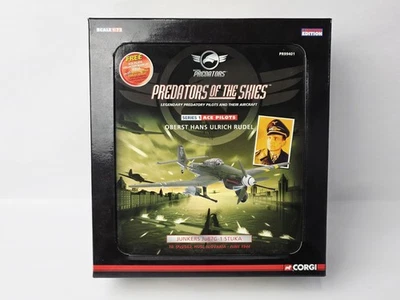 CORGI PREDATORS ULRICH RUDEL JUNKERS STUKA ESCALA 1/72 NA CAIXA MUITO BOM LOTE 17 - Imagem 1 de 4