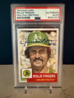 2020 Topps Living Set - Rollie Fingers #281 /2633 Auto PSA/DNA Certified Authent - Image 1 of 2