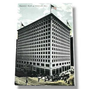 Postkarte Ingenieure Gebäude Cleveland Ohio geteilte Rückseite Karte D664 - Bild 1 von 2