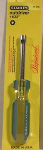 NEW Manufacture Package PROFESSIONAL STANLEY TOOL 11/32 in NUTDRIVER Made In USA - Picture 1 of 1