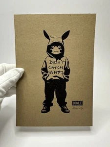 Chris Boyle Love Art 'PikaBoy' Pikachu Pokemon Art print COA 3/100 - Picture 1 of 4