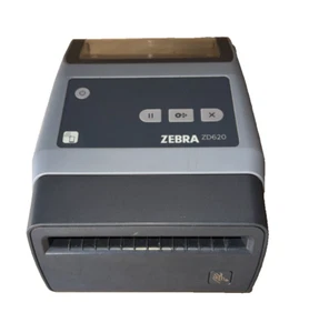 Zebra ZD620 Label Printer Direct Thermal 203dpi USB Ethernet BTLE Cutter + PSU - Afbeelding 1 van 7