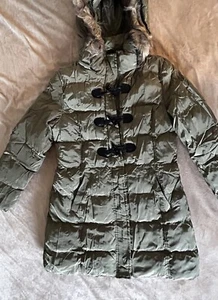 Women's Winter Thicken Puffer Coat Warm Jacket with Faux Fur removable hood L - Picture 1 of 5