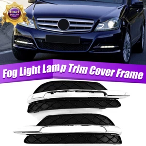 Cubierta antiniebla cromada para Mercedes-Benz W204 C250 C350 Clase C 2011 2012-2014 - Imagen 1 de 11