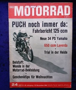 Motorrad 24/1966, Puch M 125, Laverda 650 , Honda CB 450 - Bild 1 von 5