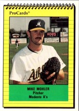 1991 ProCards Mike Mohler #3084 Modesto A's