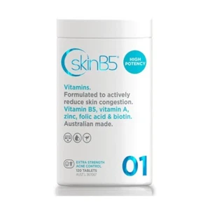 SkinB5 Extra Strength Acne Control Vitamins 120 Tablets Skin B5 - Picture 1 of 1