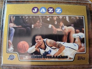 2008-09 Topps Deron Williams Gold 1043/2008 SP #140 Utah Jazz