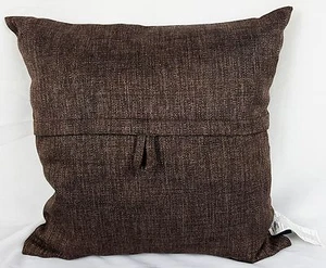 Newport Decorative Square Throw Pillow Key Largo - 20” x 20" - Fine Chocolate  - Picture 1 of 10