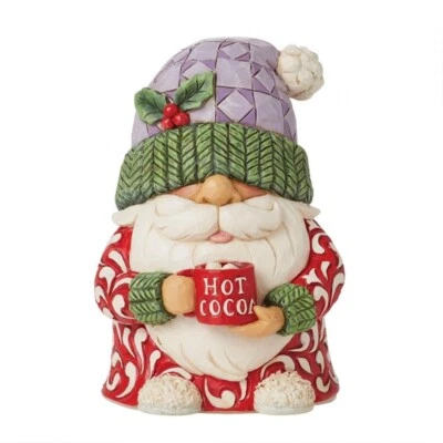 Jim Shore HOT CHOCOLATE GNOME FIGURINE-A CUP OF CHRISTMAS CHEER 6015473