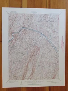 Mapa Topográfico Hancock Maryland 1960 Original Vintage USGS - Imagen 1 de 1