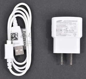 Samsung 5V 1A Travel Power Adapter 2/ Micro USB Cable ETA0U6/JWE + ECB-DJ28WE - Picture 1 of 6