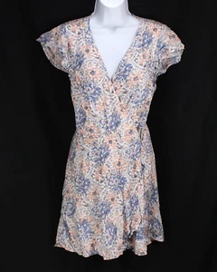 Abercrombie & Fitch Dress Size M Medium Floral Wrap Babydoll Y2K Boho Fairy NEW - Picture 1 of 8