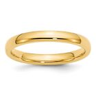 10k Yellow Gold 3mm Wedding Band Ring Gift For Men Size 12