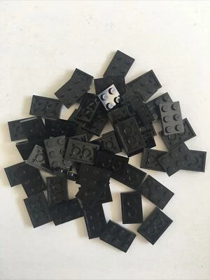 New LEGO 50 pc Lot 2x3 pieces Black Plates Blocks Bricks - Image 1 of 2