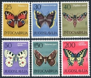 Yugoslavia 724-727, MNH. Michel 1069-1074. Butterflies 1964. - Picture 1 of 1