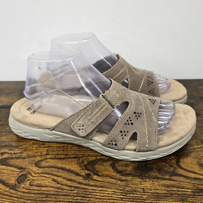 Sandálias femininas Earth Origins Westfield Waverly couro tamanho 9,5M marrom - Imagem 1 de 4