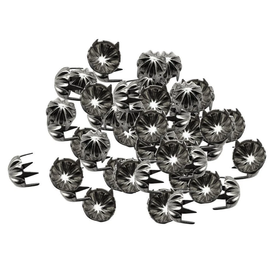 50 Pieces Metal Pumpkin Studs Claw Rivet Leathercraft Punk - Image 1 of 1