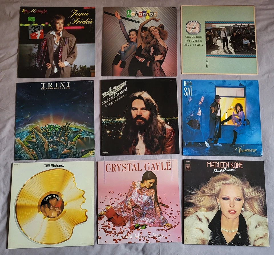 LOT 9 vinyles 33 tours LP - POP / ROCK - BOB SEGER GAYLE CLIFF RICHARD - Photo 1/1