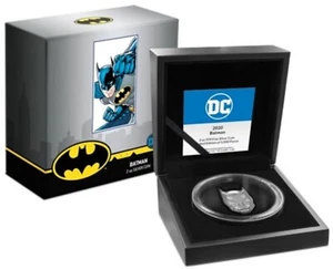 BATMAN Dark Knight Mask 2 oz. Proof Ultra High Relief Silver Coin Niue 2020 - Picture 1 of 6