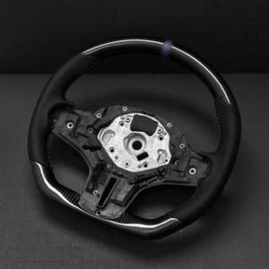 W/HEATED Carbon Fiber Steering Wheel Fits BMW G30 G32 G11 G14 M5 F90 M8 F91 F92 - Picture 1 of 19