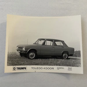 Triumph Toledo 4 Door Sedan Car Factory Press Photo Photograph Print 1972 - Bild 1 von 4