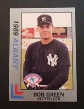 1989 Best Albany-Colonie Yankees Platinum Bob Green #10