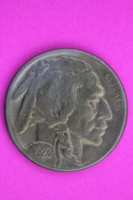 High Grade 1923 S Buffalo Indian Nickel Exact Coin Pictured Free Shipping 0054 - Image 1 of 3