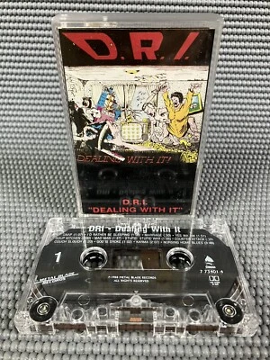 DRI Cassette Tape DEALING WITH IT 1985 CLEAR SHELL Punk Hardcore - Tested - Image 1 of 4