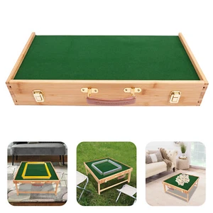 Tavolo Mahjong Pieghevole Libera Installazione, Tavolo Mahjong Portatile per Campeggio Esterno - Foto 1 di 19