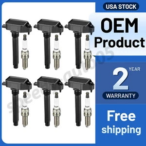 6 Pack Ignition Coil & Iridium Spark Plug For 17-21 Chrysler Pacifica 3.6L UF807 - Picture 1 of 8