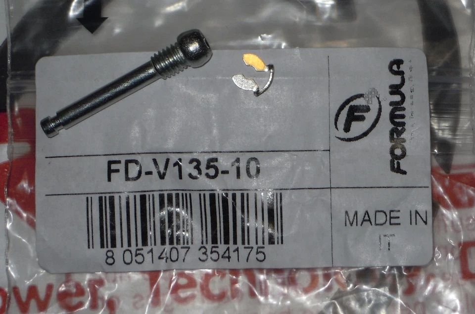 Formula - 1 Steel screw to fix brake pads The One/T1/RO/R0 RX FD-V135-10 seeger - Изображение 1 из 1