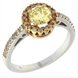 Anello Donna Solitario Oro Bianco 18kt 0166 Diamanti Naturali Centrale Francy - Imagen 1 de 5