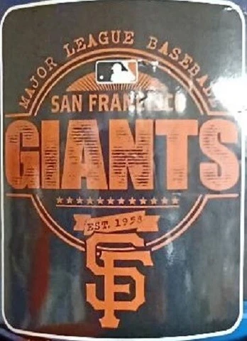 San Francisco Giants MLB 46" x 60" Blanket Thick Soft Plush Cover