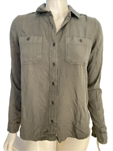 Mudd Olive Green Long Sleeve Blouse Size XS - Picture 1 of 4