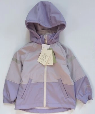 Новый с Ярлыками $40 H & M девочек водостойкий отражательный Softshell куртка фиолетовый размер 3/4T - Изображение 1 из 4