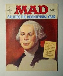 Vintage MAD Magazine #181 March 1976 Bi-Centenial George Washington Cover - Picture 1 of 2