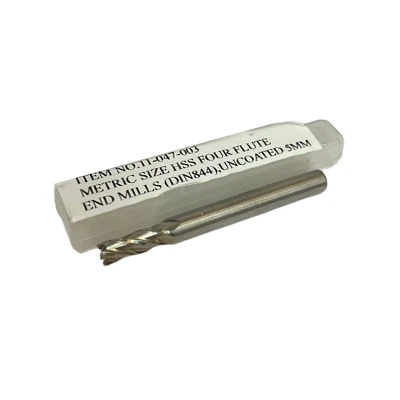 RDGTOOLS HBM MYFORD 5MM HSS GROUND END MILL / MILLING ENDMILL 4 FLUTE MILLING CUTTER RDGTOOLS
