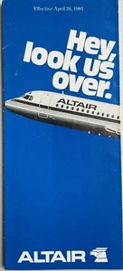 Horario de Altair Airlines 1981 - Imagen 1 de 2