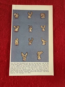 Vintage 1974 NRA Hunting Awards Lapel Pins Print Ad-  Ad Only - Picture 1 of 7